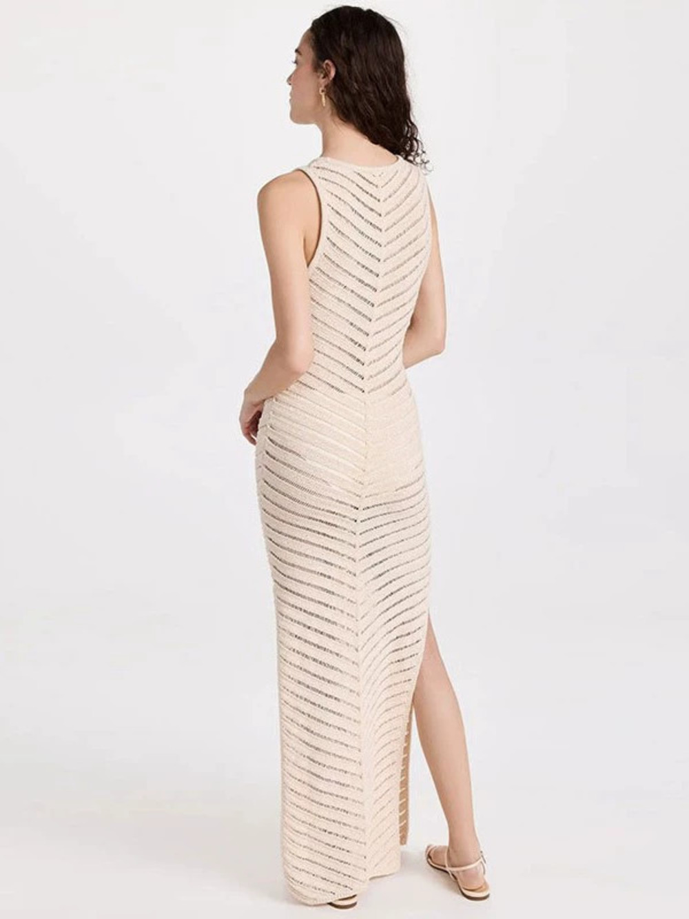 ZARA Sexy Knitted Bodycon Split Bikini Cover Up Beach Dress Women